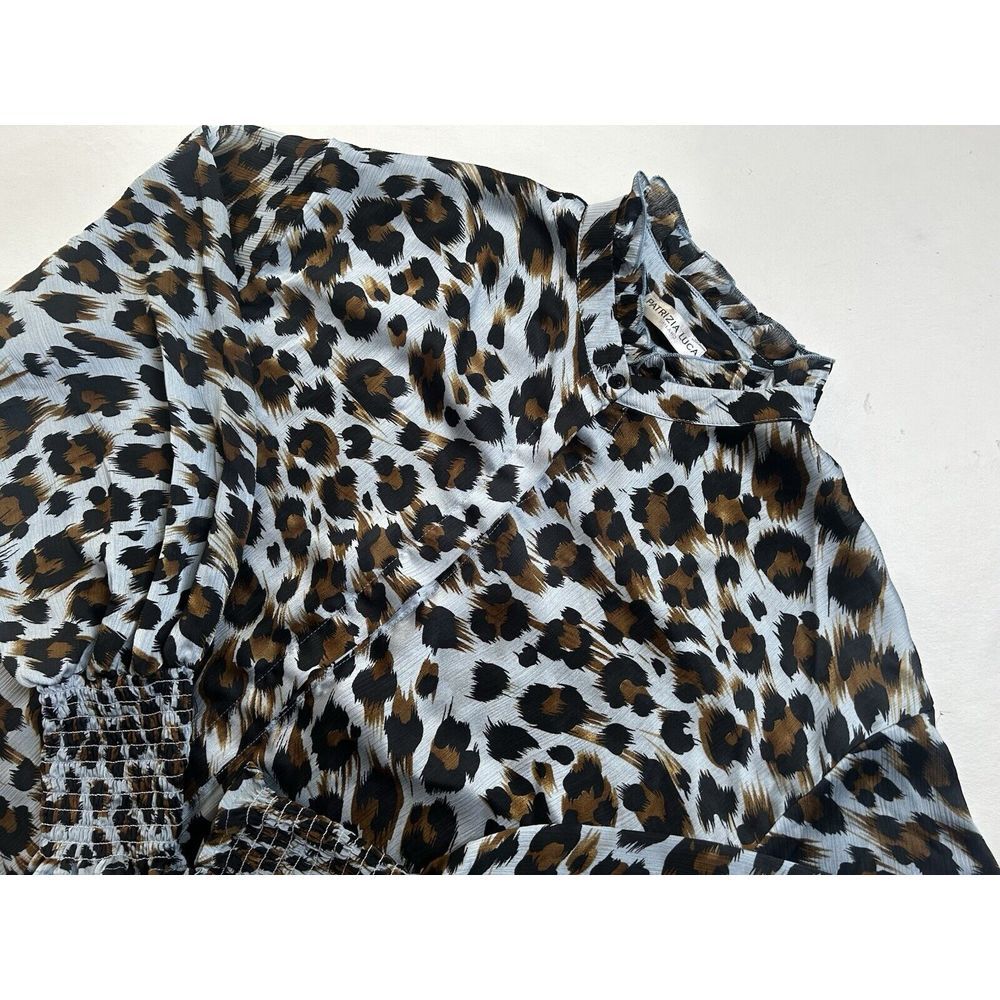 Patrizia Luca Milano Women's Large Blouse Artsy‎ Multicolored Long Sleeve